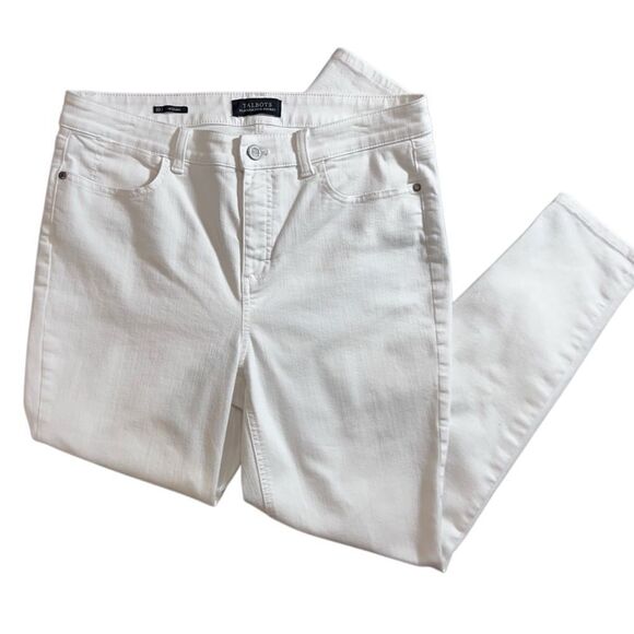 Talbots flawless five pocket jegging white denim size 10 - Picture 16 of 16